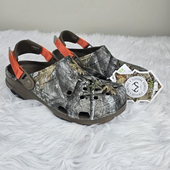 Crocs Realtree All Terrain Edge Clog Men's 9 Women's 11 Walnut 206504-267 - Picture 3 of 8